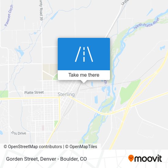 Mapa de Gorden Street