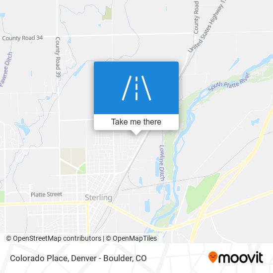 Colorado Place map