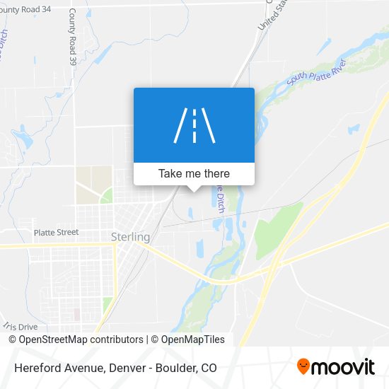Mapa de Hereford Avenue