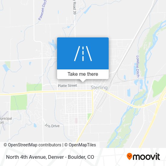 North 4th Avenue map