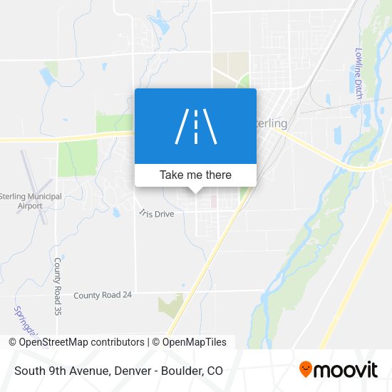 South 9th Avenue map