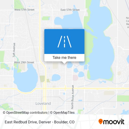 East Redbud Drive map