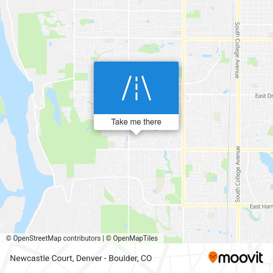 Mapa de Newcastle Court