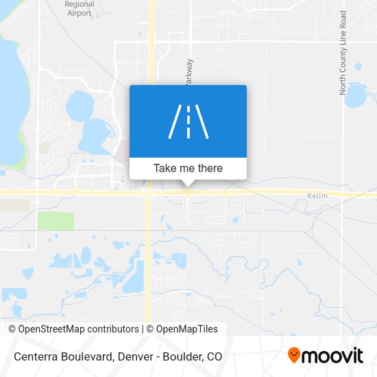 Centerra Boulevard map