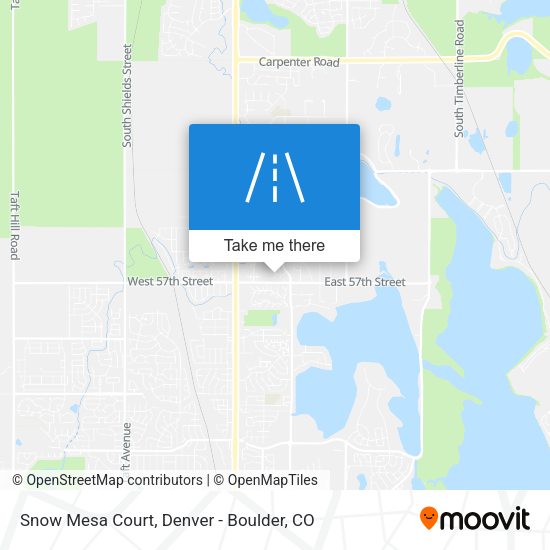 Mapa de Snow Mesa Court