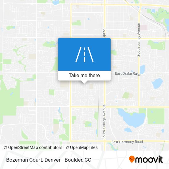 Mapa de Bozeman Court