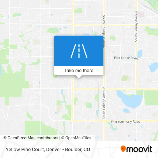Yellow Pine Court map