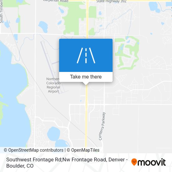 Southwest Frontage Rd;Nw Frontage Road map