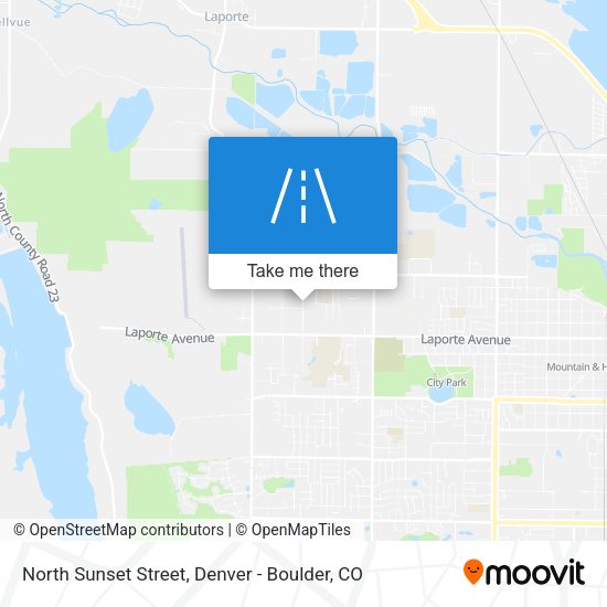 North Sunset Street map