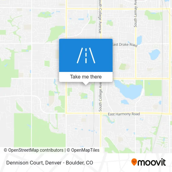 Dennison Court map