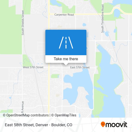 East 58th Street map