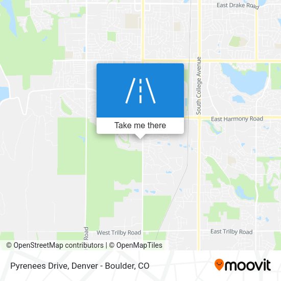 Pyrenees Drive map