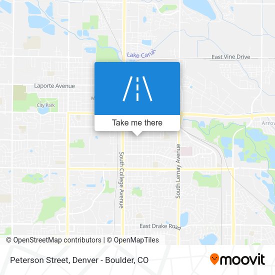 Peterson Street map