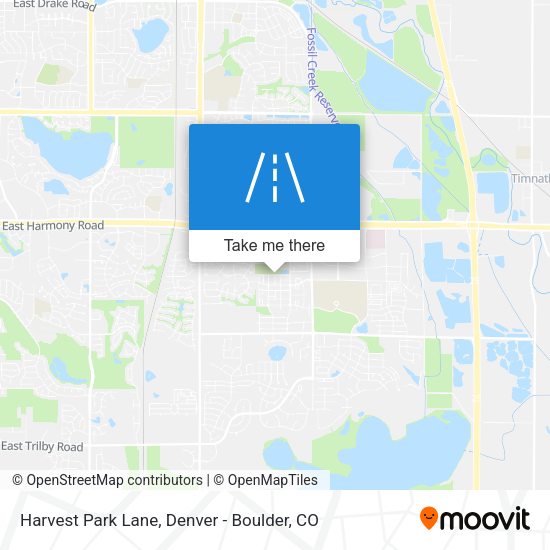Harvest Park Lane map