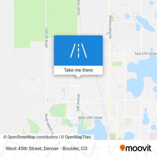 Mapa de West 45th Street