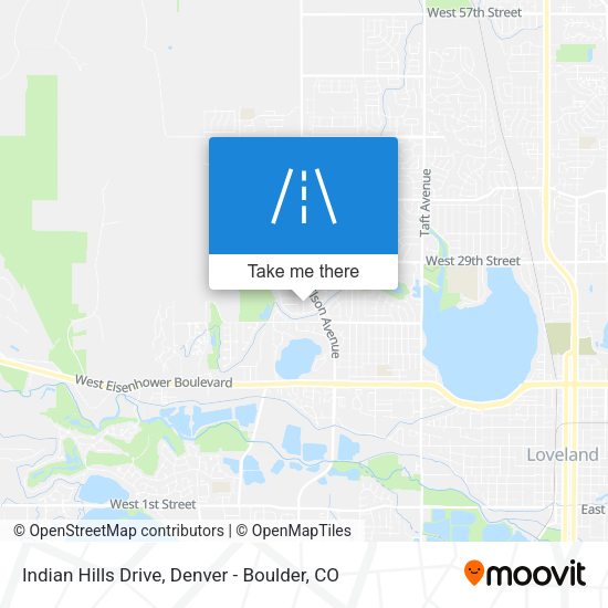 Indian Hills Drive map