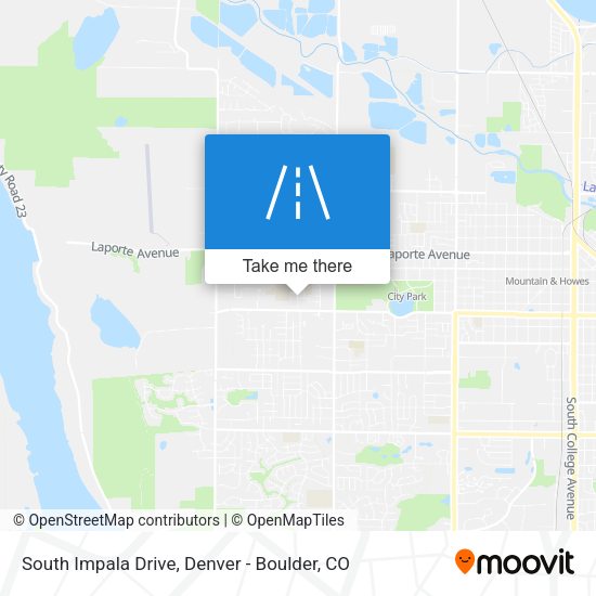 South Impala Drive map