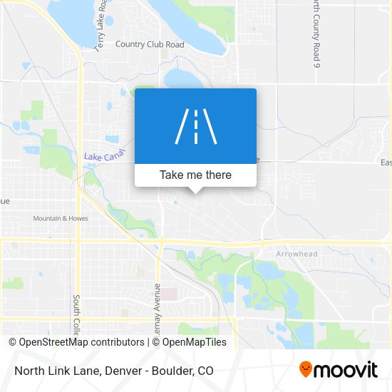North Link Lane map