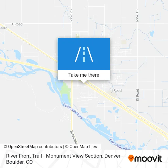 River Front Trail - Monument View Section map