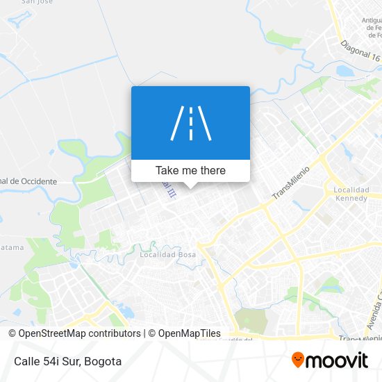Mapa de Calle 54i Sur