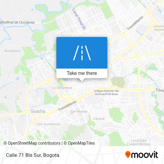 Mapa de Calle 71 Bis Sur