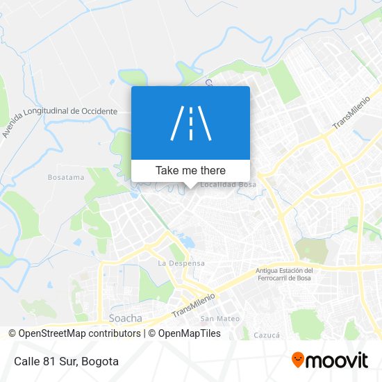 Mapa de Calle 81 Sur