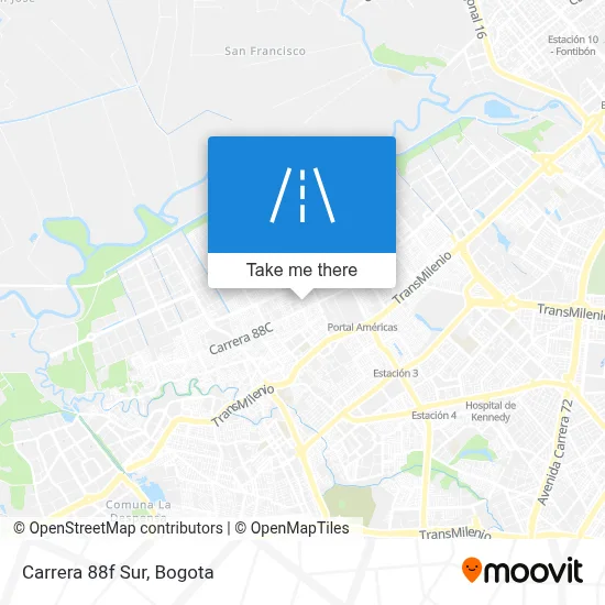 ¿Cómo llegar a Carrera 88f Sur, Bosa en autobús o tranvía?