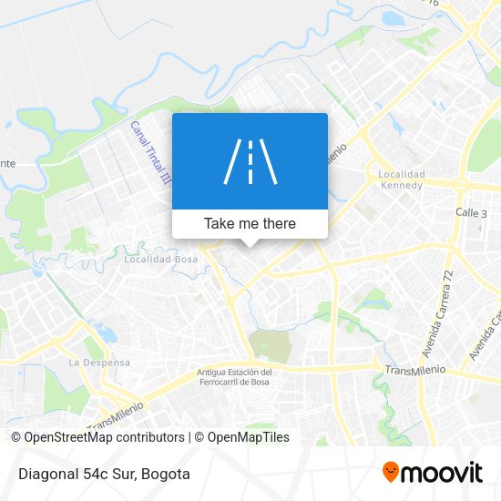 Mapa de Diagonal 54c Sur