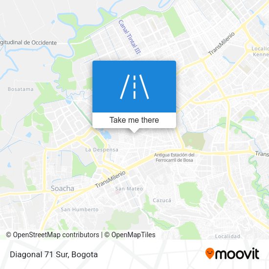 Mapa de Diagonal 71 Sur