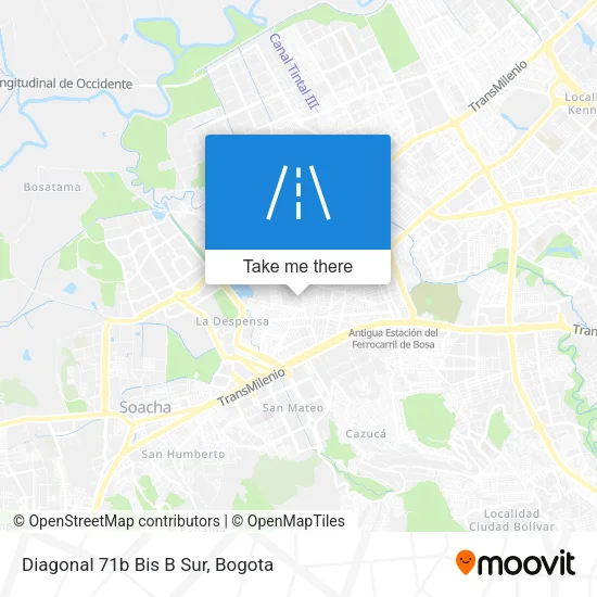 Mapa de Diagonal 71b Bis B Sur