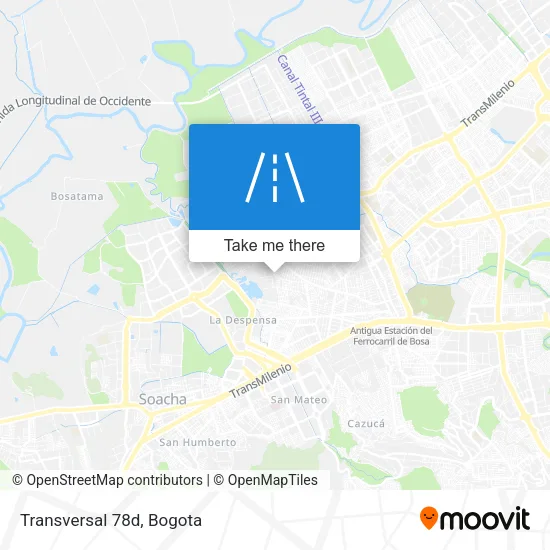 Mapa de Transversal 78d