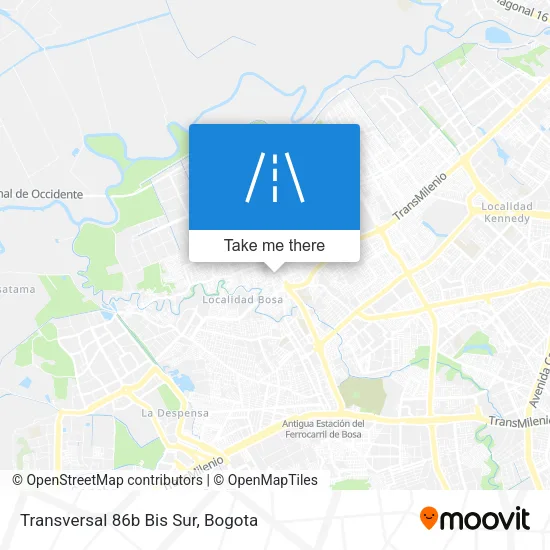 Mapa de Transversal 86b Bis Sur