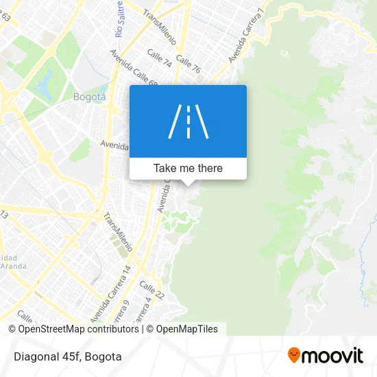 Diagonal 45f map