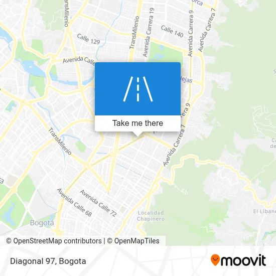 Diagonal 97 map