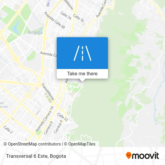 Mapa de Transversal 6 Este