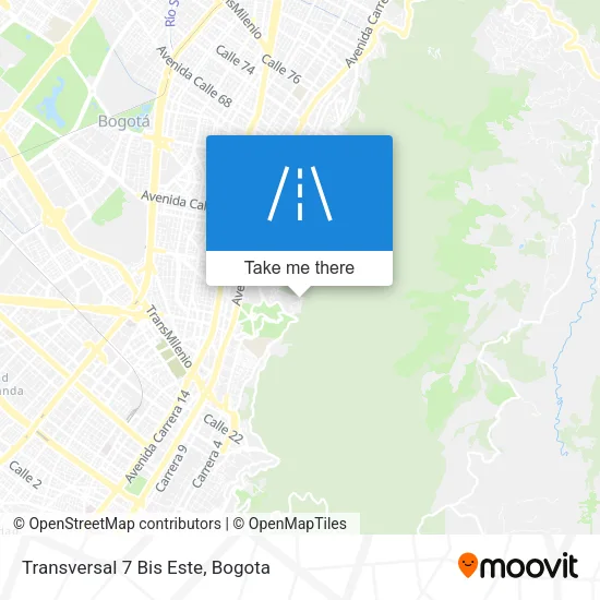 Mapa de Transversal 7 Bis Este