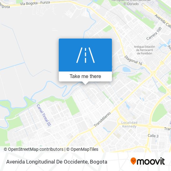 Avenida Longitudinal De Occidente map