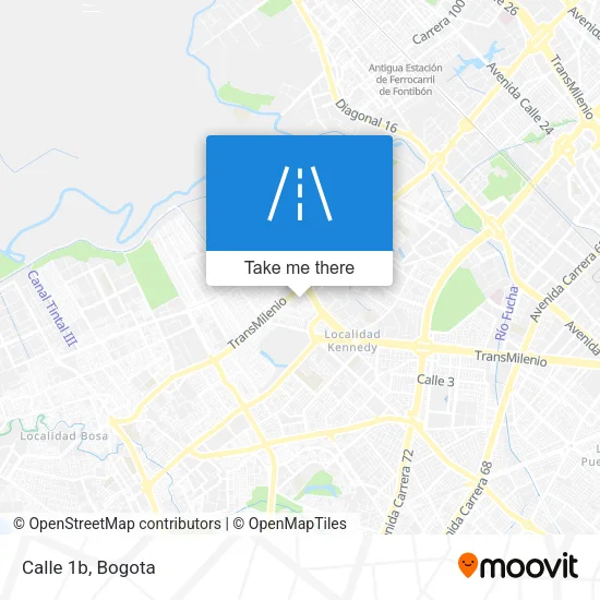 Calle 1b map