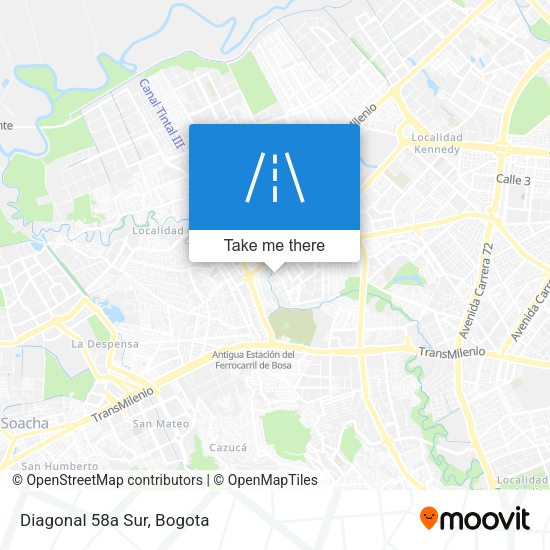 Mapa de Diagonal 58a Sur