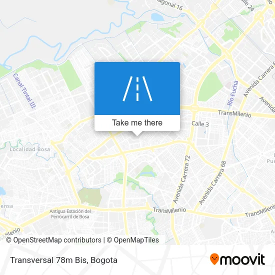 Mapa de Transversal 78m Bis
