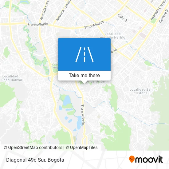 Diagonal 49c Sur map