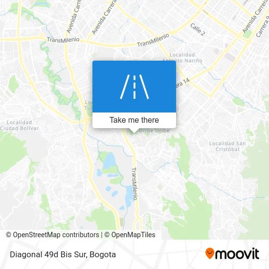 Diagonal 49d Bis Sur map