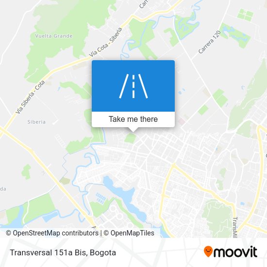 Mapa de Transversal 151a Bis