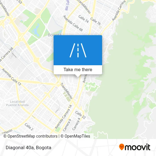 Diagonal 40a map