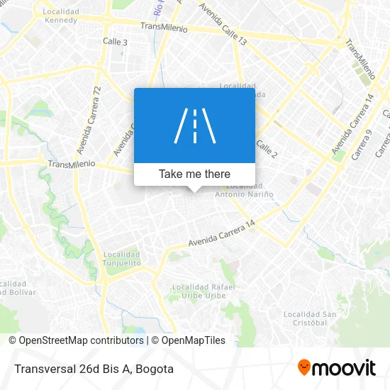 Mapa de Transversal 26d Bis A