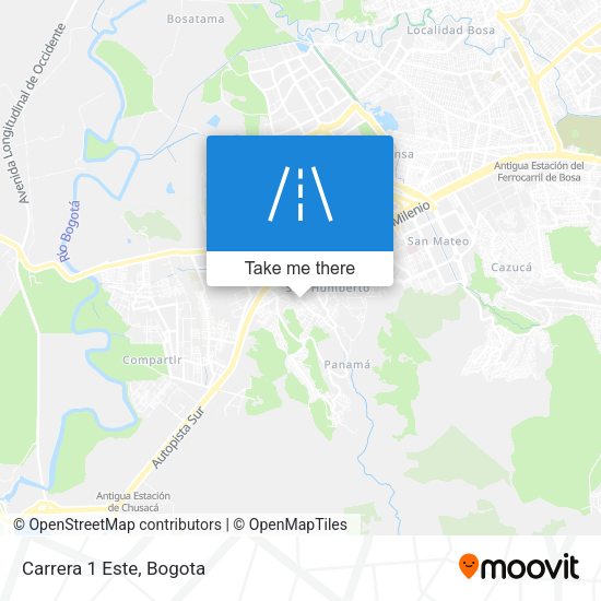 Mapa de Carrera 1 Este