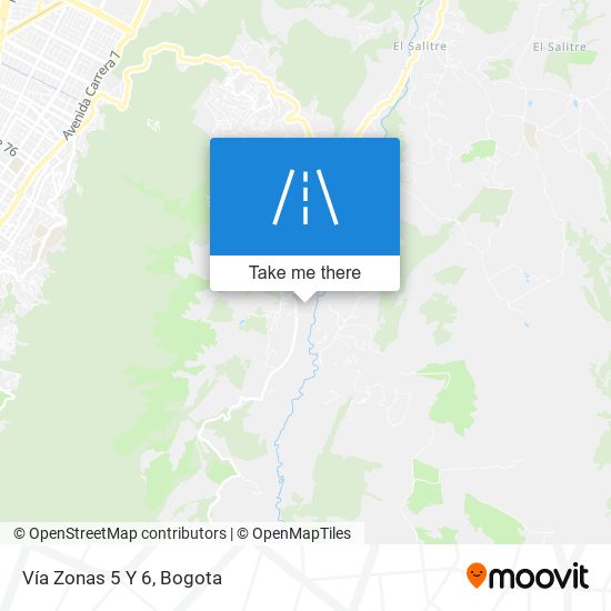 Mapa de Vía Zonas 5 Y 6