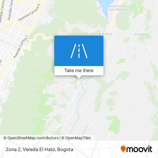 Zona 2, Vereda El Hato map