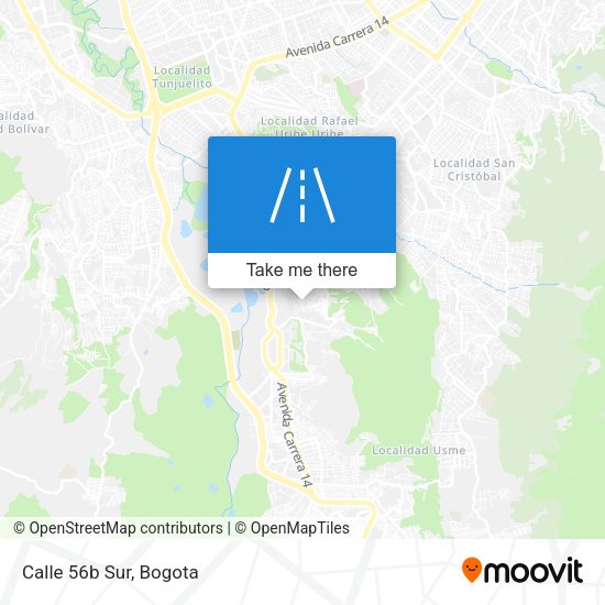 Mapa de Calle 56b Sur