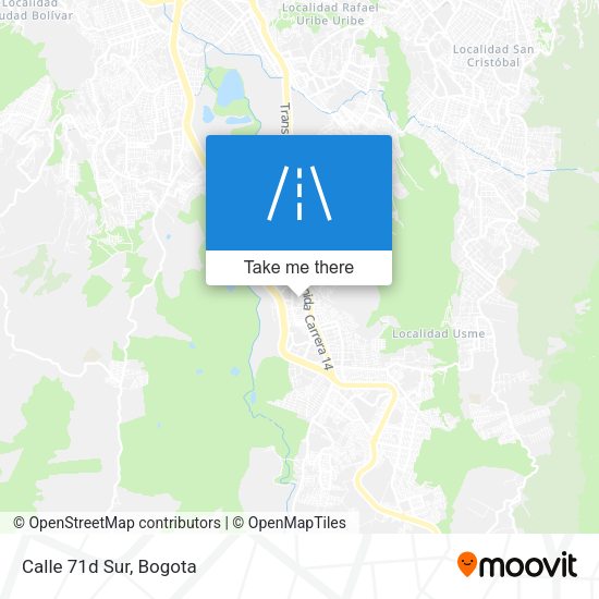 Mapa de Calle 71d Sur